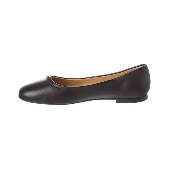 Chloé Lauren Leather Ballerina Flat, Black - Picture 2 of 5